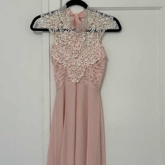 Open back pink dress - Picture 1 of 3